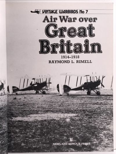 AIR WAR OVER GREAT BRITAIN 1914 - 1918