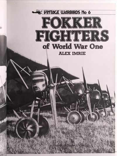 FOKKER FIGHTERS of World War One
