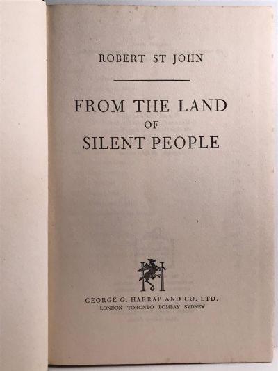 FROM THE LAND OF SILENT PEOPLE