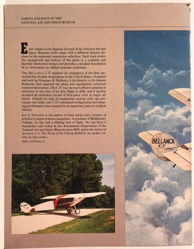 BELLANCA D.F. - The Cabin Monoplane In The United States