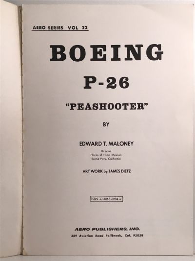 BOEING: P-26 Peashooter