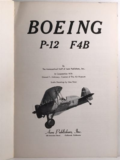 BOEING P-12 and F4B Aircraft
