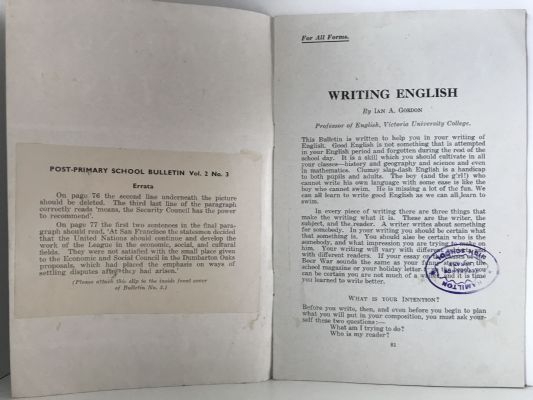WRITING ENGLISH