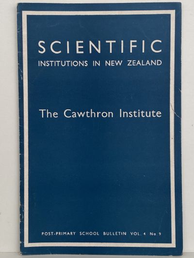 SCIENTIFIC INSTITUTIONS IN NEW ZEALAND: The Cawthron Institute