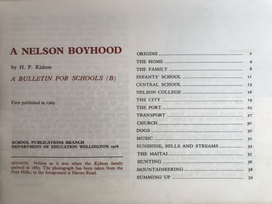 A NELSON BOYHOOD