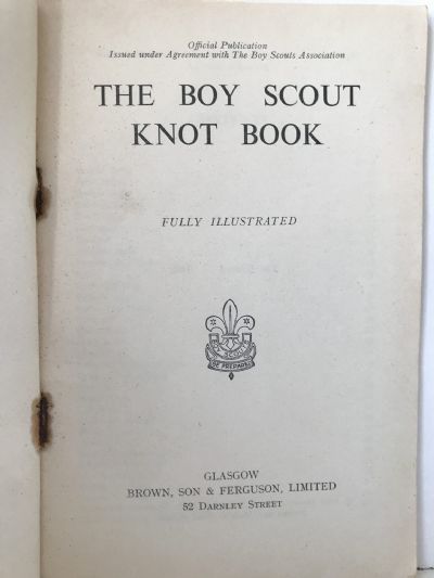 BOY SCOUT KNOT BOOK
