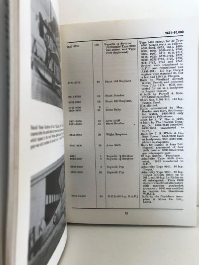 BRITISH MILITARY AIRCRAFT SERIALS 1912-1969