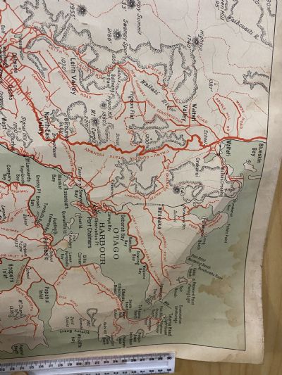 VINTAGE ROAD MAP: Dunedin and surrounds 1960s