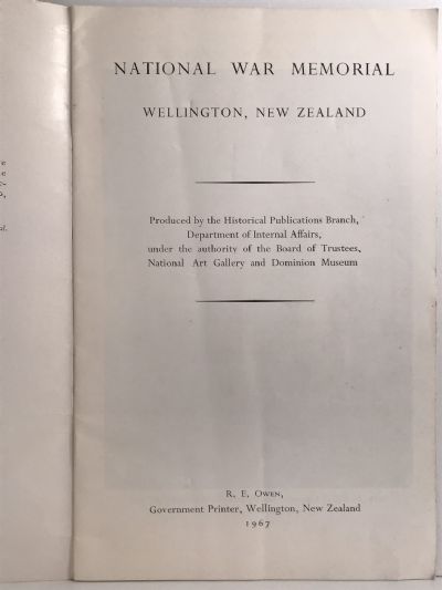 VINTAGE GUIDE: National War Memorial, Wellington