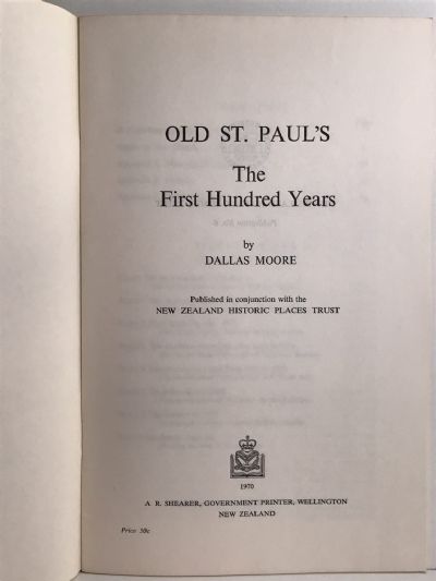 OLD ST. PAUL'S: The First Hundred Years