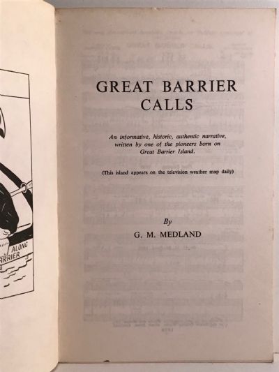 GREAT BARRIER CALLS