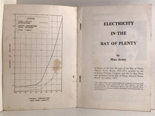 ELECTRICITY IN THE BAY OF PLENTY: History of the first 50 Years of the BOP Power Board
