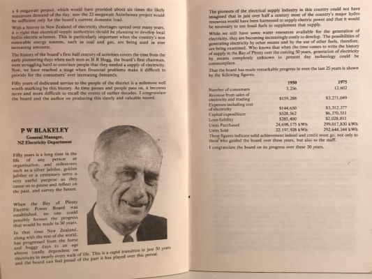 ELECTRICITY IN THE BAY OF PLENTY: History of the first 50 Years of the BOP Power Board