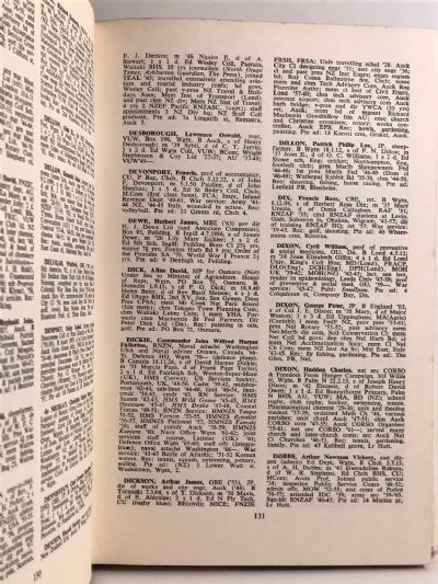 WHO'S WHO IN NEW ZEALAND: 10th edition 1971