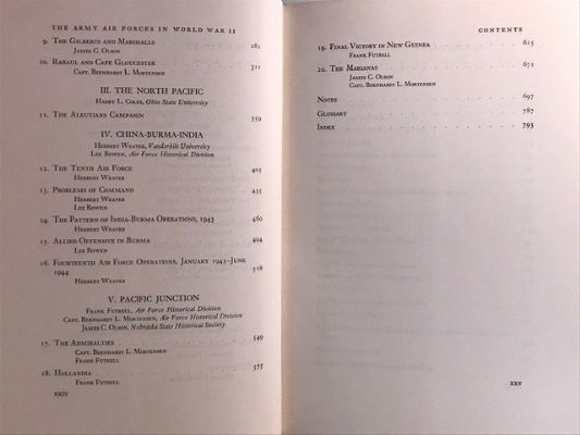 THE ARMY AIR FORCES IN WORLD WAR II: Volume 4 The Pacific Guadalcanal To Saipan