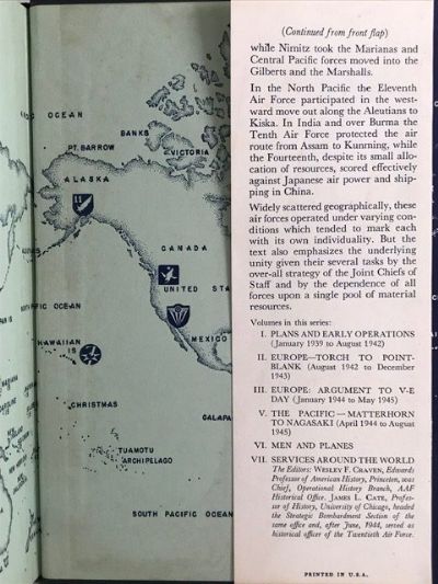 THE ARMY AIR FORCES IN WORLD WAR II: Volume 4 The Pacific Guadalcanal To Saipan