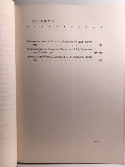 THE ARMY AIR FORCES IN WORLD WAR II: Volume One - Plans & Early Operations