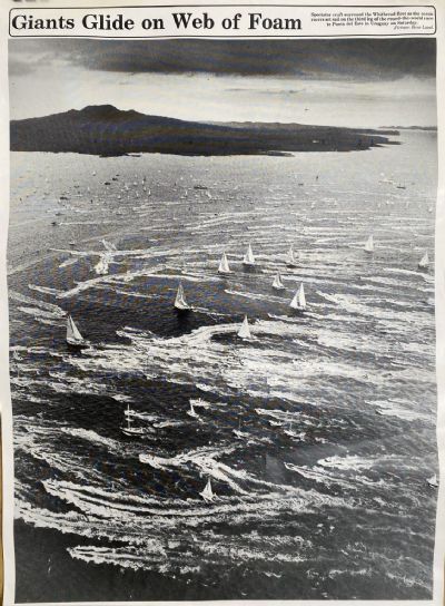 VINTAGE POSTER: Whitbread yacht race, Auckland departure 1986 