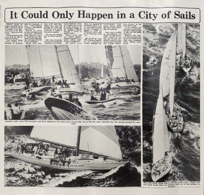 VINTAGE POSTER: Whitbread yacht race, Auckland 1986 