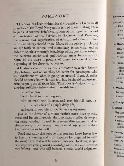 B.R. 1938 NAVAL RATINGS HANDBOOK 1965