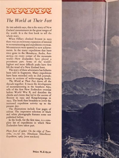 THE WORLD AT THEIR FEET: New Zealand Mountaineers in the Great Ranges