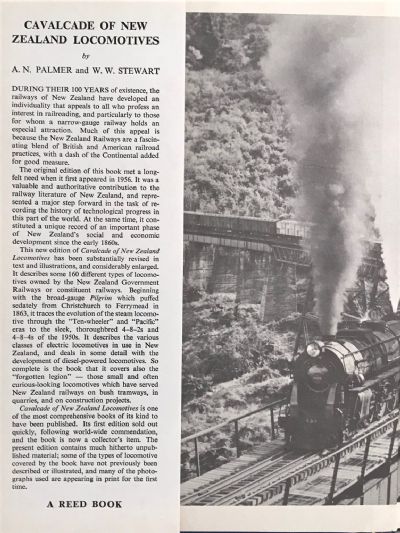 CAVALCADE of NEW ZEALAND LOCOMOTIVES