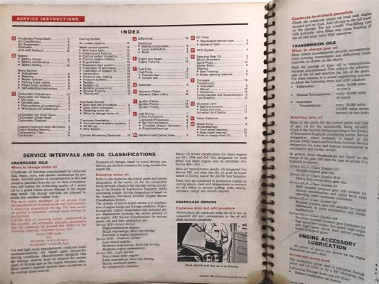 CALTEX AUTOMOTIVE LUBRICATION GUIDE 1967 - Service Information for Cars & Trucks