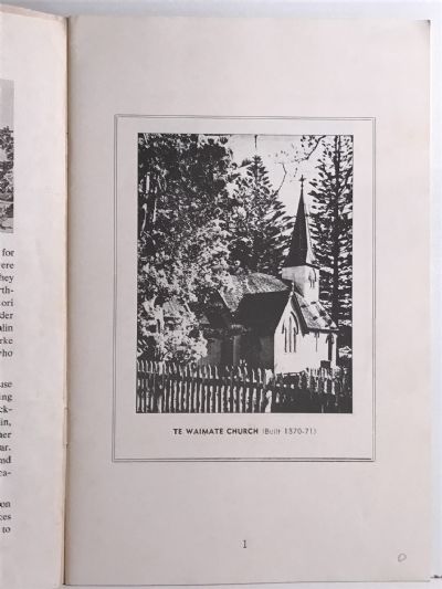 ST JOHN BAPTIST CHURCH: Te Waimate 1831-1973 - A brief history