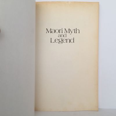 Maori Myth and Legend