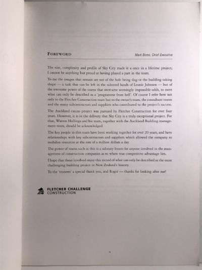 FLETCHER CONSTRUCTION: Sky Tower Photographs 1995-1996