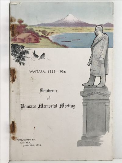 WAITARA 1859-1936: Souvenir of Pomare Memorial Meeting