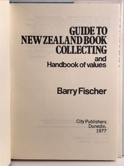 GUIDE TO NEW ZEALAND BOOK COLLECTING