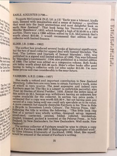 GUIDE TO NEW ZEALAND BOOK COLLECTING