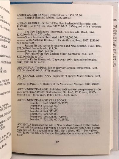GUIDE TO NEW ZEALAND BOOK COLLECTING