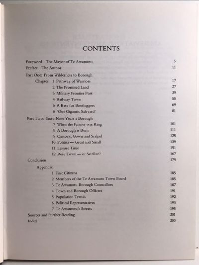 FRONTIER TOWN: A History of Te Awamutu 1884 - 1984