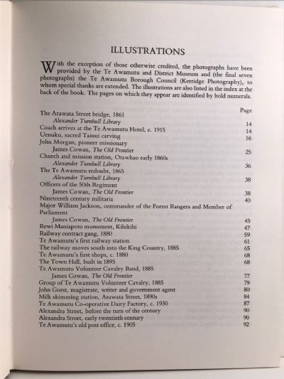 FRONTIER TOWN: A History of Te Awamutu 1884 - 1984