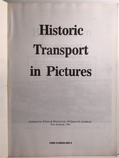 HISTORIC TRANSPORT IN PICTURES