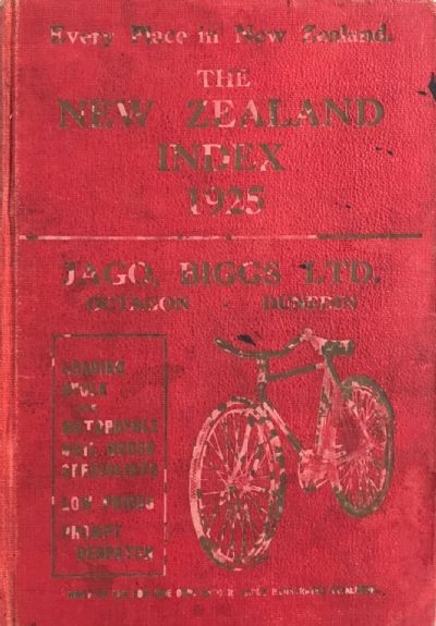 THE NEW ZEALAND INDEX 1925  - Everyplace in New Zealand