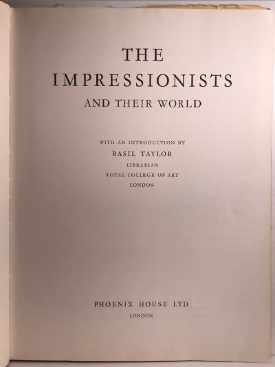 THE IMPRESSIONISTS AND THEIR WORLD introduction