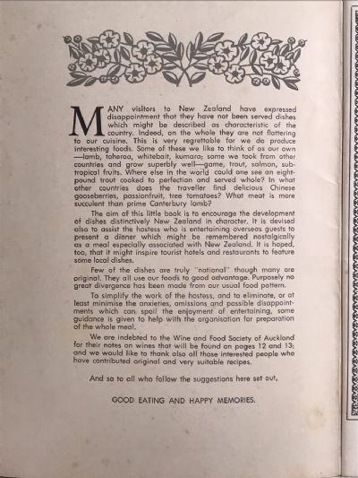NEW ZEALAND DISHES AND MENUS