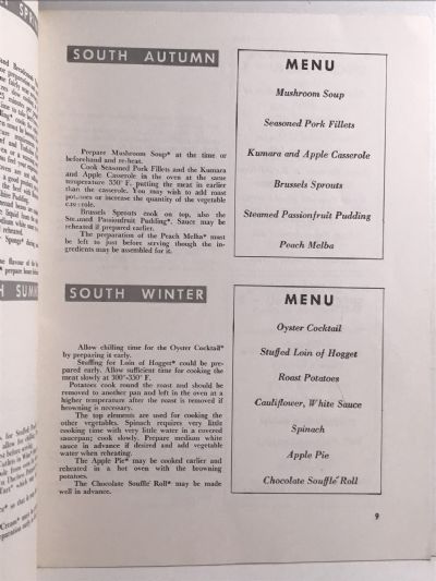 NEW ZEALAND DISHES AND MENUS
