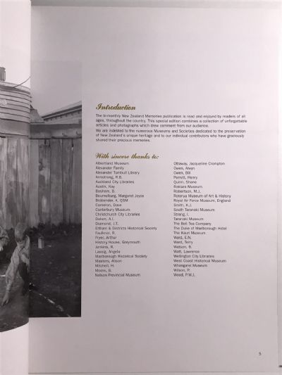 RECOLLECTIONS: New Zealand Memories