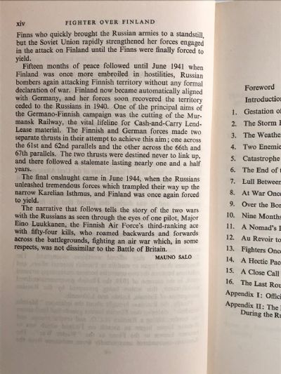 FIGHTER OVER FINLAND: The Memoirs of a Fighter Pilot