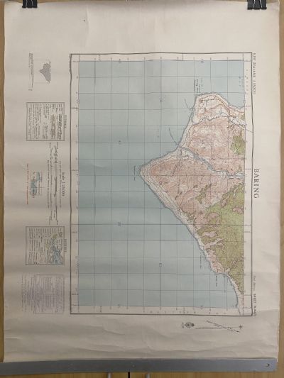 VINTAGE TOPOGRAPHICAL MAP: Baring / Sheet N164/9, 1946