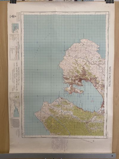 VINTAGE TOPOGRAPHICAL MAP: Wellington / Sheet N164, 1950