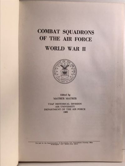 COMBAT SQUADRONS OF THE AIRFORCE WWII