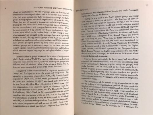 AIR FORCE COMBAT UNITS OF WORLD WAR II: History and Insignia