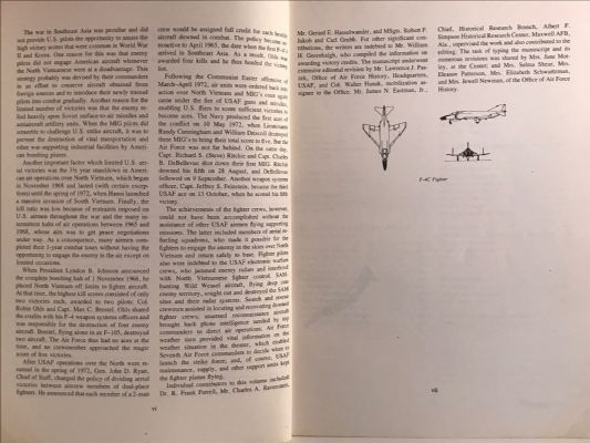 ACES AND AERIAL VICTORIES: The United States Air Force In SE Asia 1965-1973