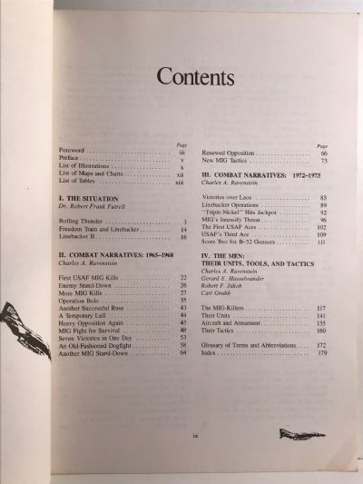 ACES AND AERIAL VICTORIES: The United States Air Force In SE Asia 1965-1973