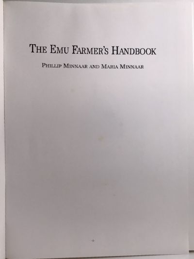 THE EMU FARMER'S HANDBOOK